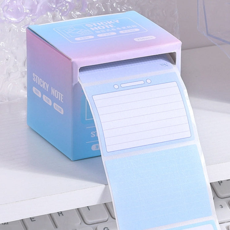 256pcs /Box Pull Out Sticky Notes Office Memo Ticket Paper(Gradient Blue) - Memo Paper by PMC TechLife | Online Shopping South Africa | PMC TechLife | Buy Now Pay Later Mobicred
