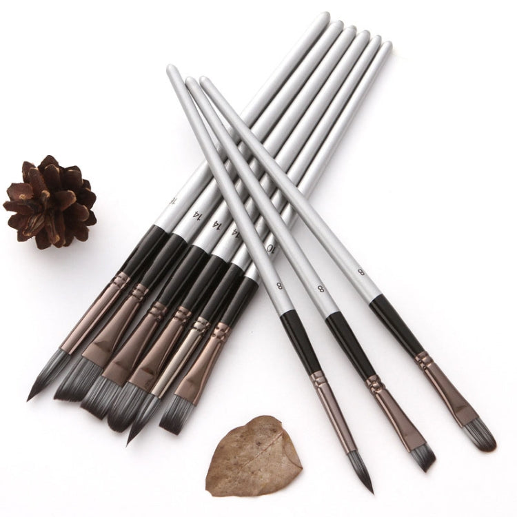 ZHU TING 24pcs /Set Nylon Bristle Paintbrush Set Painting Watercolor Brushes With Cloth Bag(White Rod) - free shipping - PMC TechLife - Order now!