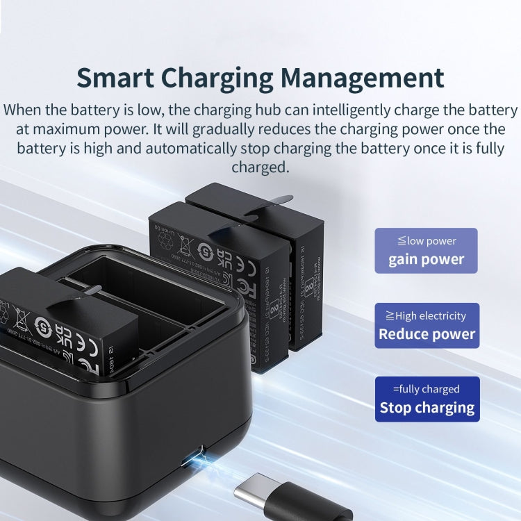 For Insta360 Ace Pro / Ace aMagisn 3 Slots Battery Charger Charging Hub - Others by aMagisn | Online Shopping South Africa | PMC TechLife | Buy Now Pay Later Mobicred