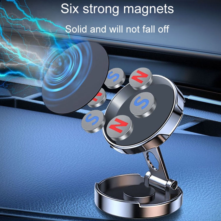 Magnetic Car Phone Holder Automobile Rotatable Multifunctional Folding Stands(Black) - Universal Car Holders by PMC Jewellery | Online Shopping South Africa | PMC Jewellery | Buy Now Pay Later Mobicred