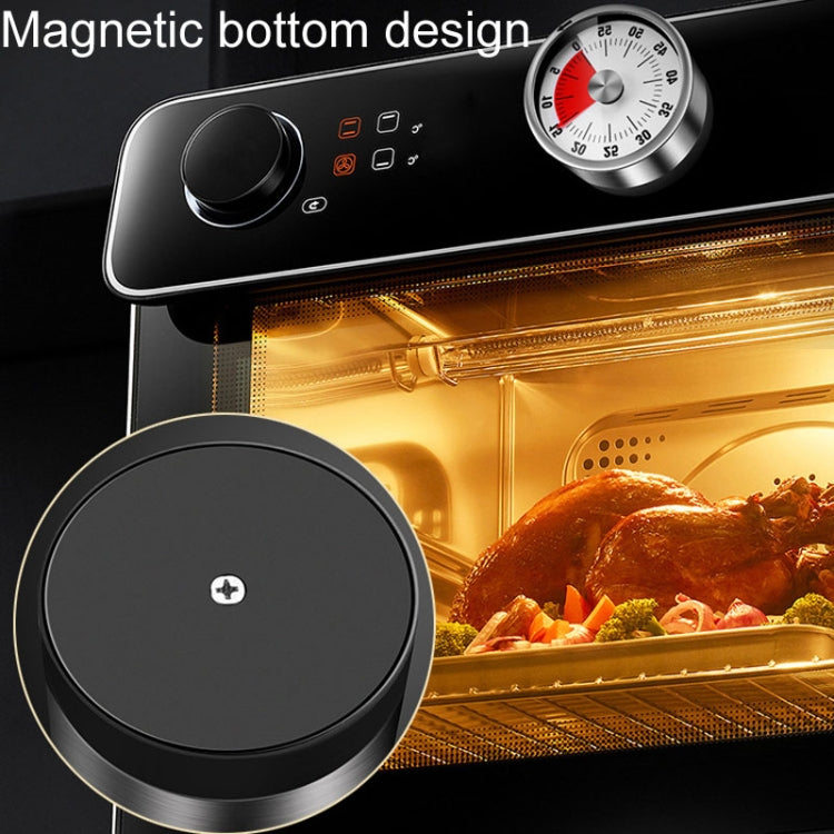 Kitchen Stainless Steel Mechanical Timer Student Time Management Reminder Baking Alarm Clock(Black) - Digital Countdown by PMC TechLife | Online Shopping South Africa | PMC TechLife