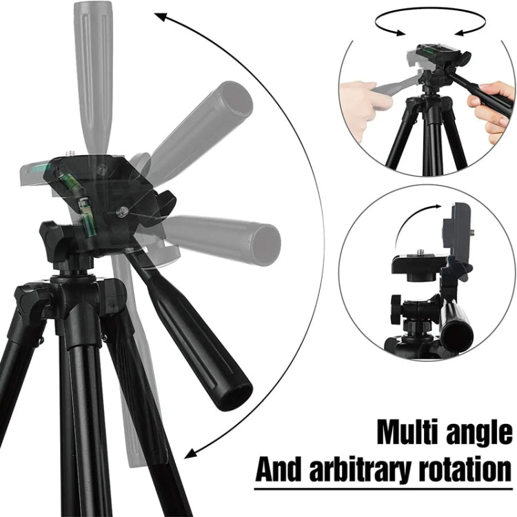 Portable Aluminum DSLR Camera Live Tripod Photography Retractable Landing Bracket, Specification: 150cm Tripod+Clip+Bag - Tripods by PMC TechLife | Online Shopping South Africa | PMC TechLife | Buy Now Pay Later Mobicred