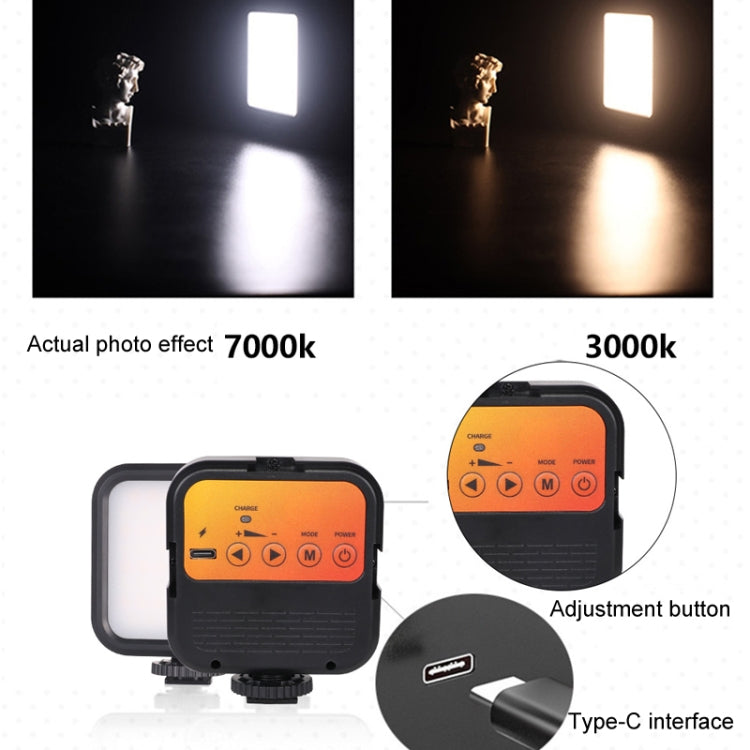 Portable Phone Desktop Live Fill Light Mini Pocket Light Shooting Camera Fill Lamp, Style: RGB Full Color With Tripod+Hot Boots+Clip - free shipping - PMC TechLife - Order now!