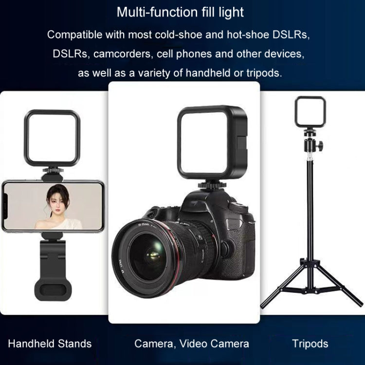 Portable Phone Desktop Live Fill Light Mini Pocket Light Shooting Camera Fill Lamp, Style: RGB Full Color With Hot Boots+Clip -  by PMC TechLife | Online Shopping South Africa | PMC TechLife | Buy Now Pay Later Mobicred