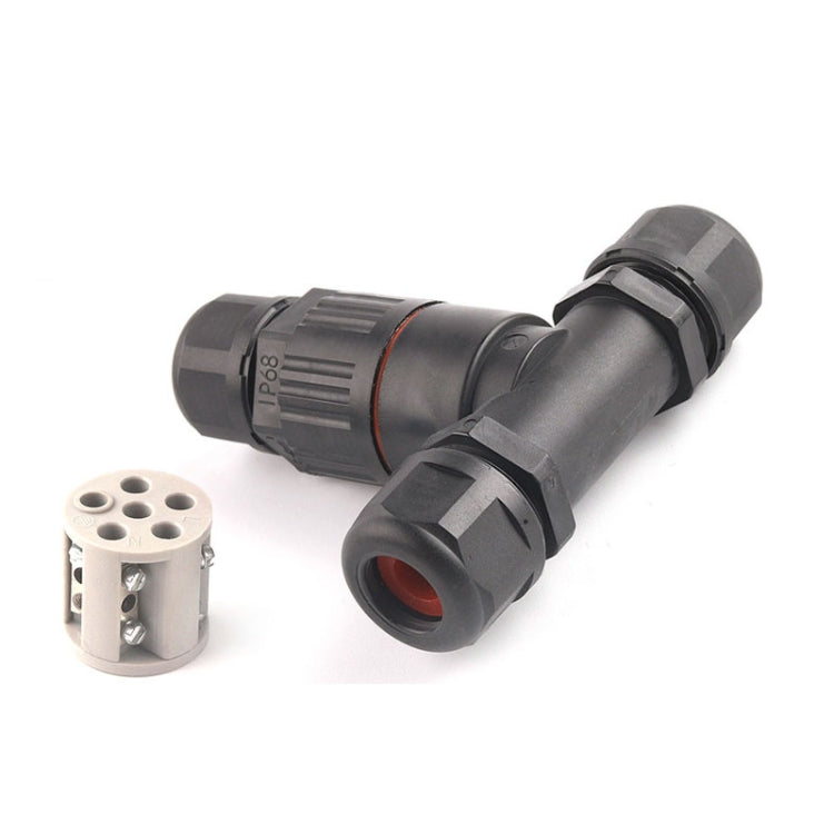 Outdoor T-Wire Terminal Block Five Pole Male And Female Docking Waterproof Connector(Black) - Connector & Plug by PMC TechLife | Online Shopping South Africa | PMC TechLife | Buy Now Pay Later Mobicred