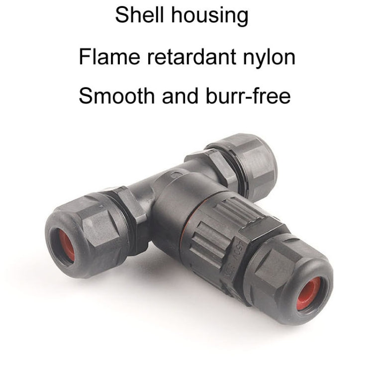 Outdoor T-Wire Terminal Block Five Pole Male And Female Docking Waterproof Connector(Black) - Connector & Plug by PMC TechLife | Online Shopping South Africa | PMC TechLife | Buy Now Pay Later Mobicred