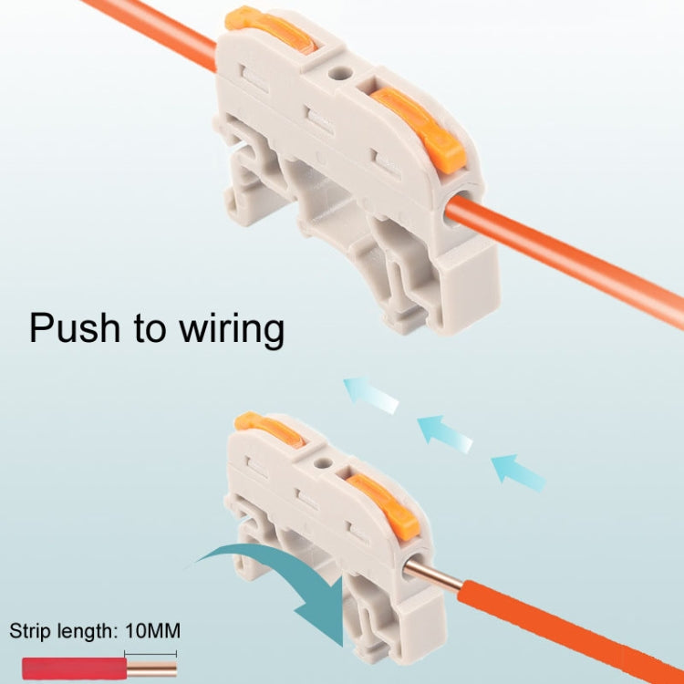 10pcs Guide Rail Type Replacement UK Quick Terminal Block 1 Input 1 Output(Blue) - free shipping - PMc TechLife - Order now!