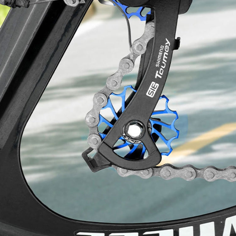 ENLEE Mountain Bicycle Rear Derailleur Guide Wheel Ceramic Bearing Tension Pulley, Size: 13T(Black) - Guide wheels by ENLEE | Online Shopping South Africa | PMc TechLife | Buy Now Pay Later Mobicred