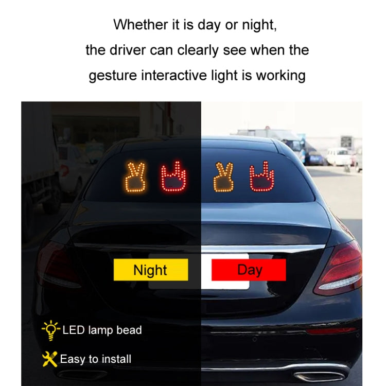 Car Interactive Finger Light Multi-function Warning Anti-rear Collision Light(Thumbs Up) - Warning Lights by PMC TechLife | Online Shopping South Africa | PMC TechLife | Buy Now Pay Later Mobicred