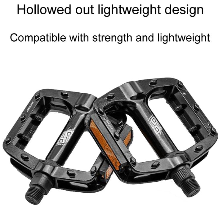 ENLEE M504 1pair Bicycle Aluminum Ball Pedals Recreational Pedals With Reflectors(Black) - Pedals by ENLEE | Online Shopping South Africa | PMc TechLife | Buy Now Pay Later Mobicred