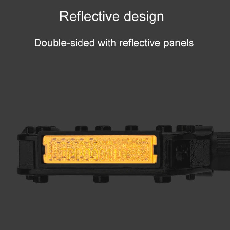 ENLEE M504 1pair Bicycle Aluminum Ball Pedals Recreational Pedals With Reflectors(Black) - Pedals by ENLEE | Online Shopping South Africa | PMc TechLife | Buy Now Pay Later Mobicred