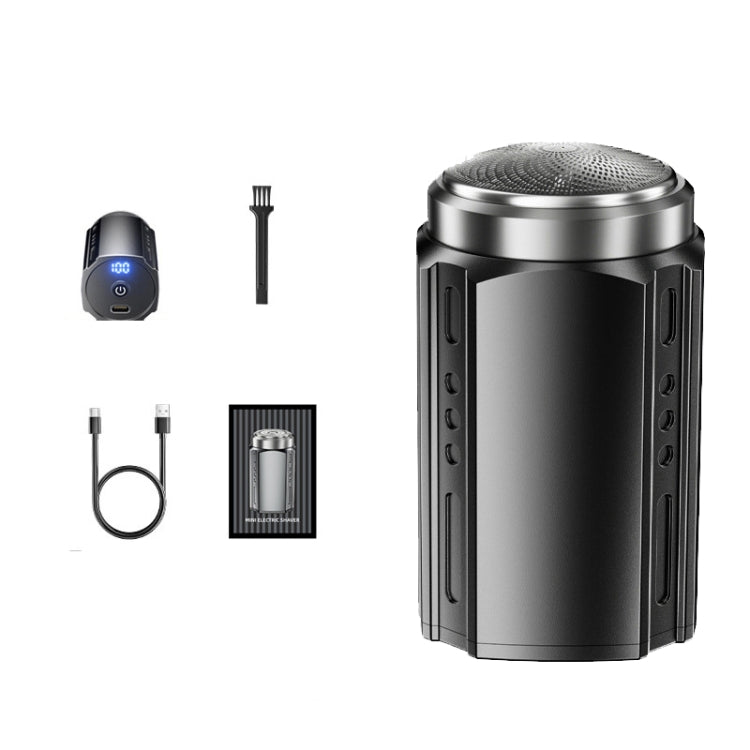 Smart Digital Display Electric Shaver Rechargeable Pocket Razor, Spec: 6 Leaf Knife Head Black - Electric Shavers by PMC TechLife | Online Shopping South Africa | PMC TechLife | Buy Now Pay Later Mobicred
