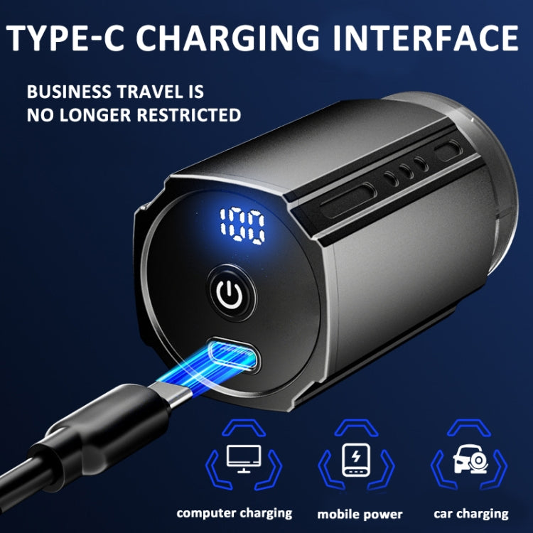 Smart Digital Display Electric Shaver Rechargeable Pocket Razor, Spec: Suspension Knife Net Black - Electric Shavers by PMC TechLife | Online Shopping South Africa | PMC TechLife | Buy Now Pay Later Mobicred