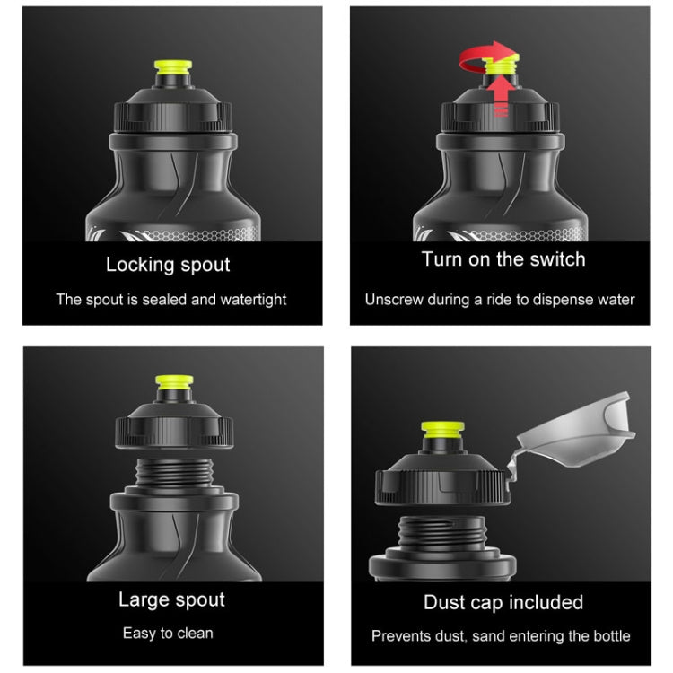 ENLEE E-SH305 Bicycle Water Cup Squeeze Fitness Sports Bottle With Dust Cap 750ml(Black) - Kettles by ENLEE | Online Shopping South Africa | PMC TechLife | Buy Now Pay Later Mobicred