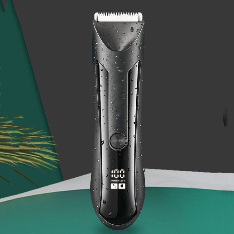Mens Electrical Body Hair Trimmer LCD Digital Shaver(Black) - free shipping - PMC TechLife - Order now!