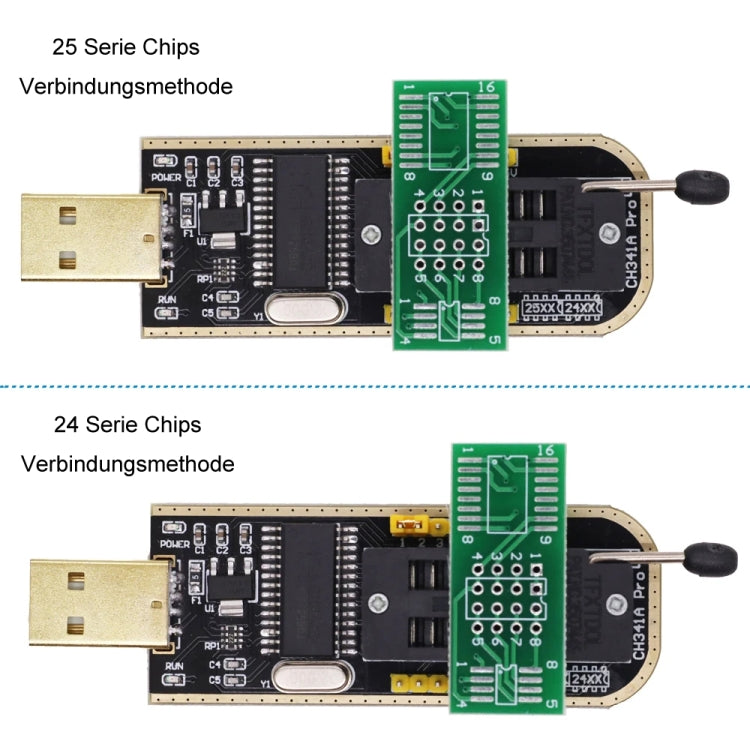 Test Clip With 2 Board+CH341A Programmer Module USB Motherboard Routing Liquid Crystals Disassembly Free SOP8 Test Tool - MCU Tools by PMC TechLife | Online Shopping South Africa | PMC TechLife