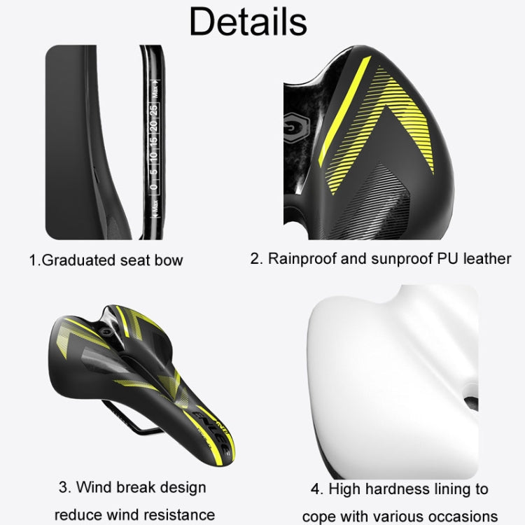 ENLEE E-ZD310 Bicycle Shockproof Cushion Outdoor Cycling Mountain Bike Saddle(Red) - free shipping - PMc TechLife - Order now!