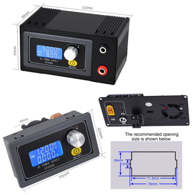 50V 8A DC Numerical Control Lithium Battery Step-Down Power Supply, Model: XY5008L - Power Module by PMC TechLife | Online Shopping South Africa | PMC TechLife | Buy Now Pay Later Mobicred