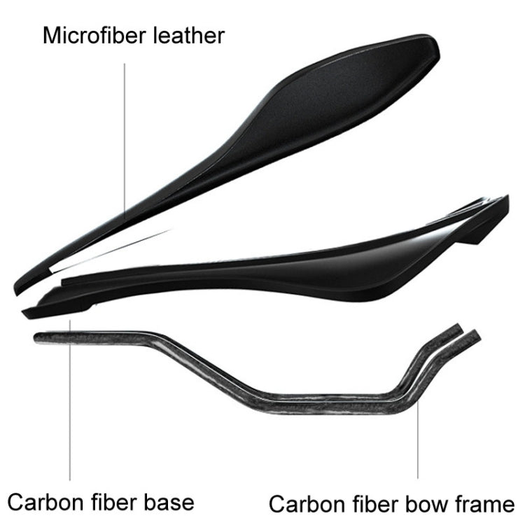 ENLEE E-ZD412 Bicycle Carbon Fiber Cushion Outdoor Riding Mountain Bike Saddle, Style: Skull - Bicycle Saddle by ENLEE | Online Shopping South Africa | PMc TechLife | Buy Now Pay Later Mobicred