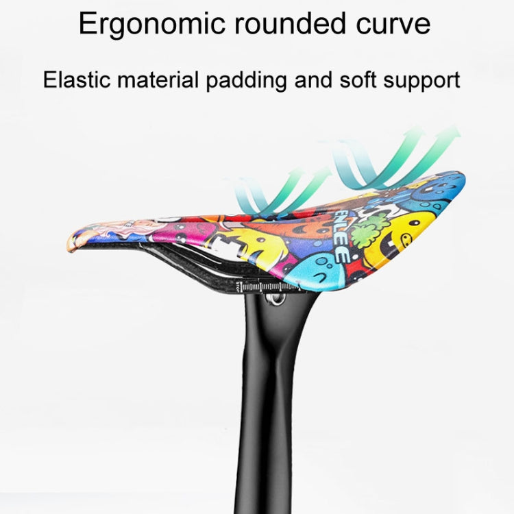 ENLEE E-ZD412 Bicycle Carbon Fiber Cushion Outdoor Riding Mountain Bike Saddle, Style: Skull - Bicycle Saddle by ENLEE | Online Shopping South Africa | PMc TechLife | Buy Now Pay Later Mobicred