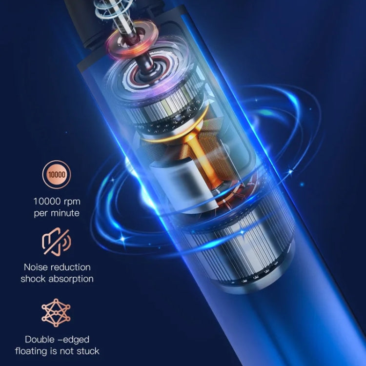 Electric Digital Display Nose Hair Trimmer Rechargeable 3 Gear Adjustable Portable Shaver(Black) - Electric Shavers by PMC TechLife | Online Shopping South Africa | PMC TechLife | Buy Now Pay Later Mobicred