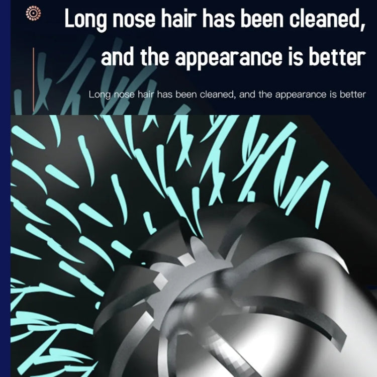 Electric Digital Display Nose Hair Trimmer Rechargeable 3 Gear Adjustable Portable Shaver(Silver) - Electric Shavers by PMC TechLife | Online Shopping South Africa | PMC TechLife | Buy Now Pay Later Mobicred