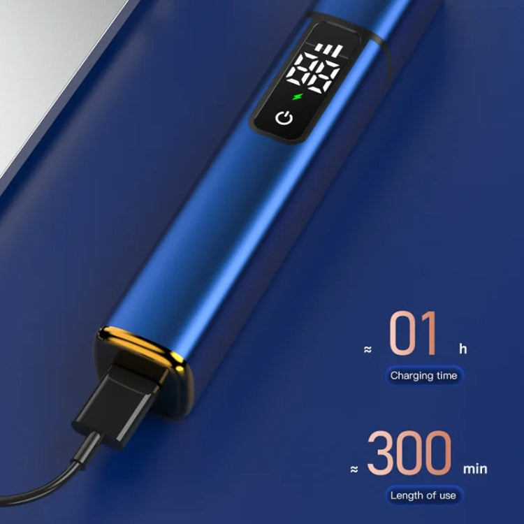 Electric Digital Display Nose Hair Trimmer Rechargeable 3 Gear Adjustable Portable Shaver(Black) - Electric Shavers by PMC TechLife | Online Shopping South Africa | PMC TechLife | Buy Now Pay Later Mobicred