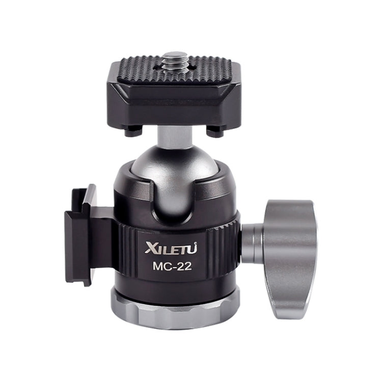 XILETU  MC-22 Mini Tripod Ball Head Double Cold Shoe Design With 1/4 Inch Screw - free shipping - PMC TechLife - Order now!