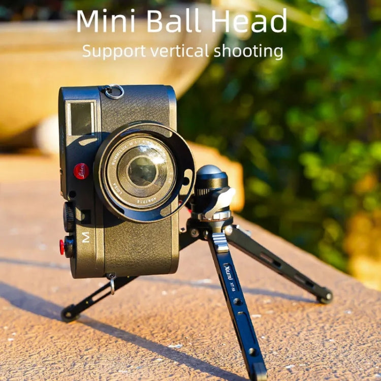 XILETU  MC-22 Mini Tripod Ball Head Double Cold Shoe Design With 1/4 Inch Screw - free shipping - PMC TechLife - Order now!