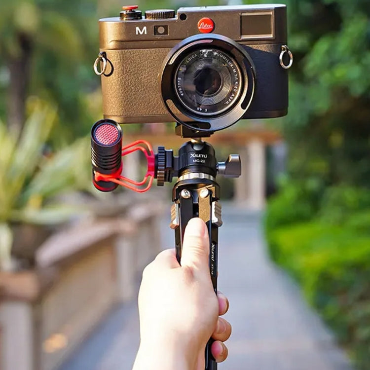 XILETU  MC-22 Mini Tripod Ball Head Double Cold Shoe Design With 1/4 Inch Screw - free shipping - PMC TechLife - Order now!