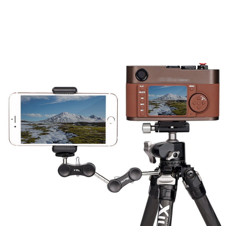 XILETU  TM Series Magic Arm With Dual Ballhead Camera Video Monitor Mount Adapter TM-5 - Camera Gimbal by PMC TechLife | Online Shopping South Africa | PMC TechLife | Buy Now Pay Later Mobicred