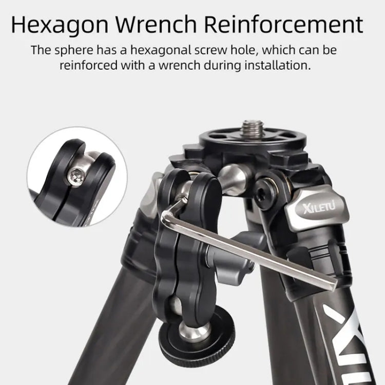 XILETU  TM Series Magic Arm With Dual Ballhead Camera Video Monitor Mount Adapter TM-3 - Camera Gimbal by PMC TechLife | Online Shopping South Africa | PMC TechLife | Buy Now Pay Later Mobicred