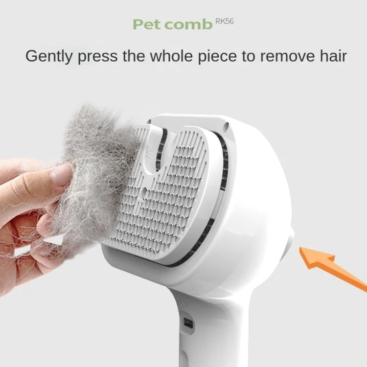 RK56 USB Charging Spray Pet Grooming Comb Cat and Dog Hair Removal Tool Pet Products(Green) - Brushes & Combs by PMC TechLife | Online Shopping South Africa | PMC TechLife | Buy Now Pay Later Mobicred