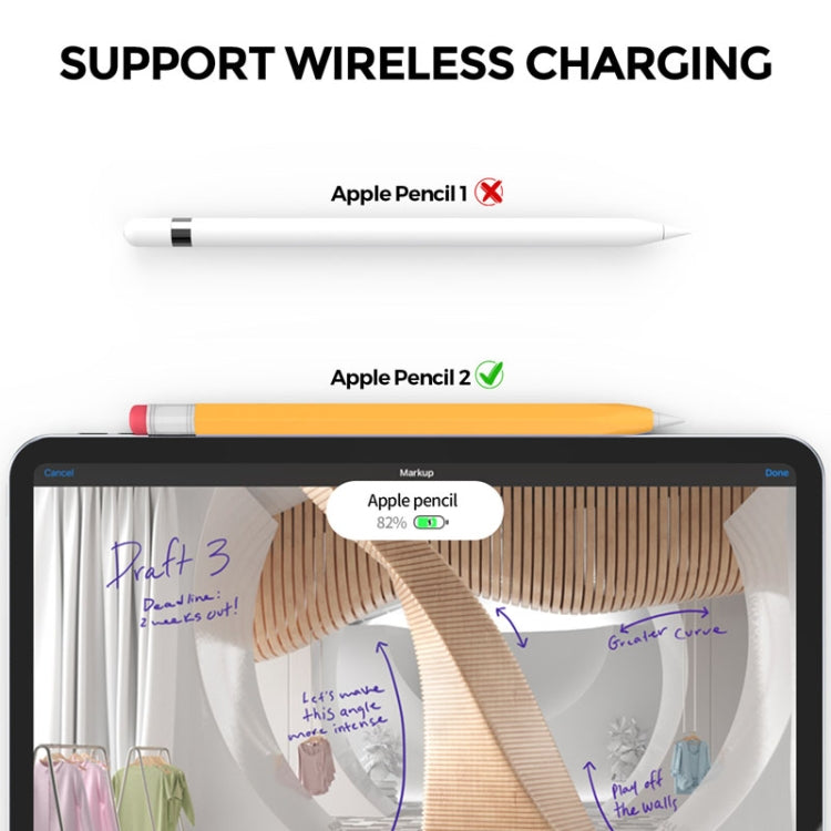 For Apple Pencil 2 AhaStyle PT180-2 Retro Stylus Protective Case Drop Proof Capacitive Pen Cover(Purple) - free shipping - PMC Jewellery - Order now!