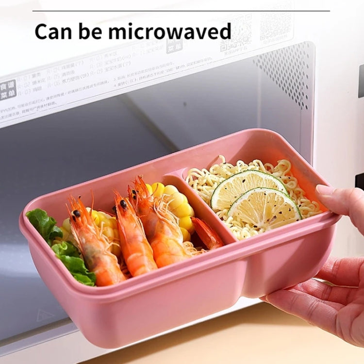 Rectangle Microwaveable Lunch Box Hermetic Bento Box with Spoon Chopsticks(Green) - free shipping - PMC TechLife - Order now!