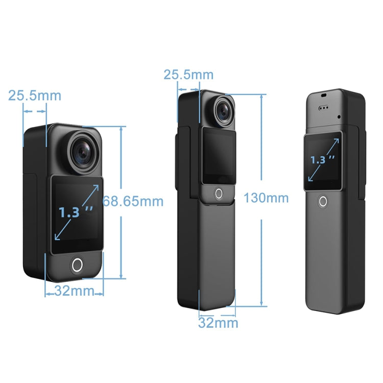 4K/30FPS 5G/2.4G HD Night Video Outdoor Waterproof Riding Record Thumb Camera, Spec: Battery Black - Video Cameras by PMC TechLife | Online Shopping South Africa | PMC TechLife | Buy Now Pay Later Mobicred