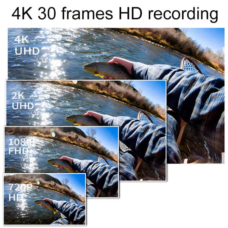 4K/30FPS 5G/2.4G HD Night Video Outdoor Waterproof Riding Record Thumb Camera, Spec: Battery Black - Video Cameras by PMC TechLife | Online Shopping South Africa | PMC TechLife | Buy Now Pay Later Mobicred