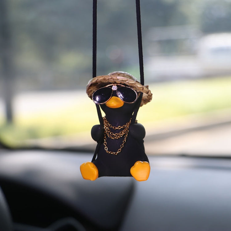 Swing Tycoon Duck Car Decoration Pendant(Black) - free shipping - PMC TechLife - Order now!