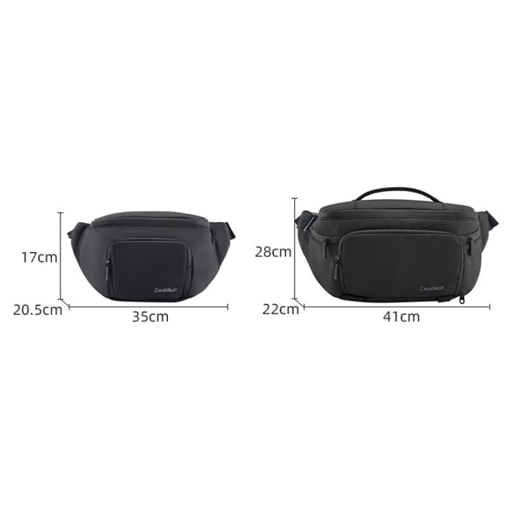 Cwatcun D105 Large Multi-functional Camera Waist Pack Simple and Lightweight Microslr Camera Bag Casual Waterproof Storage Bag - free shipping - PMC TechLife - Order now!