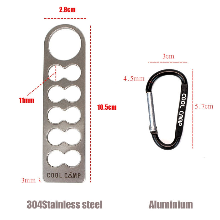 COOLCAMP CF-A207 Outdoor Camping Tent Peg Organizer Portable Stainless Steel Camping Peg Shelf, Size: 28x105mm - free shipping - PMC TechLife - Order now!