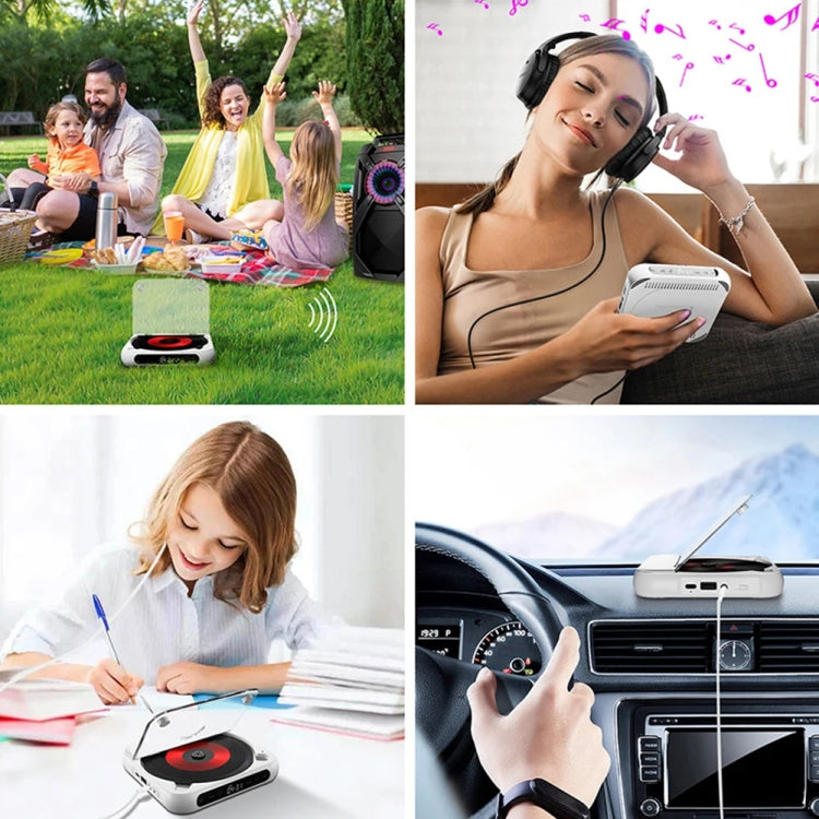 Kecag KC-918 Bluetooth CD Player Rechargeable Touchscreen Headphone Small Music Walkman(White) - free shipping - PMC TechLife - Order now!