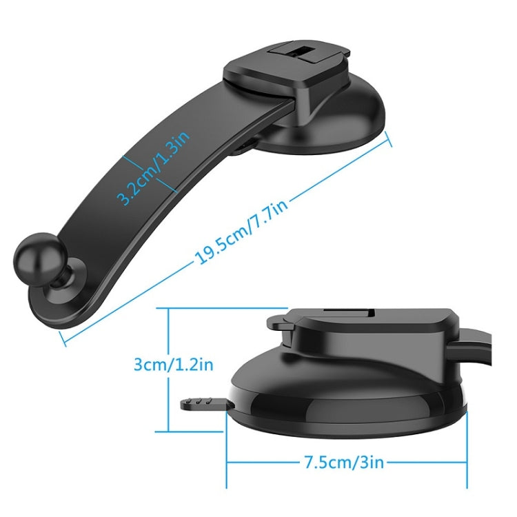 Car Dashboard Suction Cup Double Chuck Mobile Phone Holder(CP-T1) - Car Holders by PMC TechLife | Online Shopping South Africa | PMC TechLife | Buy Now Pay Later Mobicred