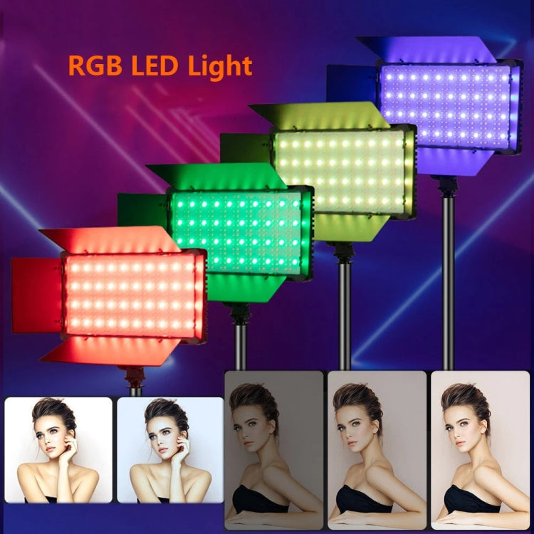 280+52 LEDs RGB Adjustable Live Shooting Fill Light Phone SLR Photography Lamp, EU Plug, Spec: 10 inch -  by PMC TechLife | Online Shopping South Africa | PMC TechLife | Buy Now Pay Later Mobicred