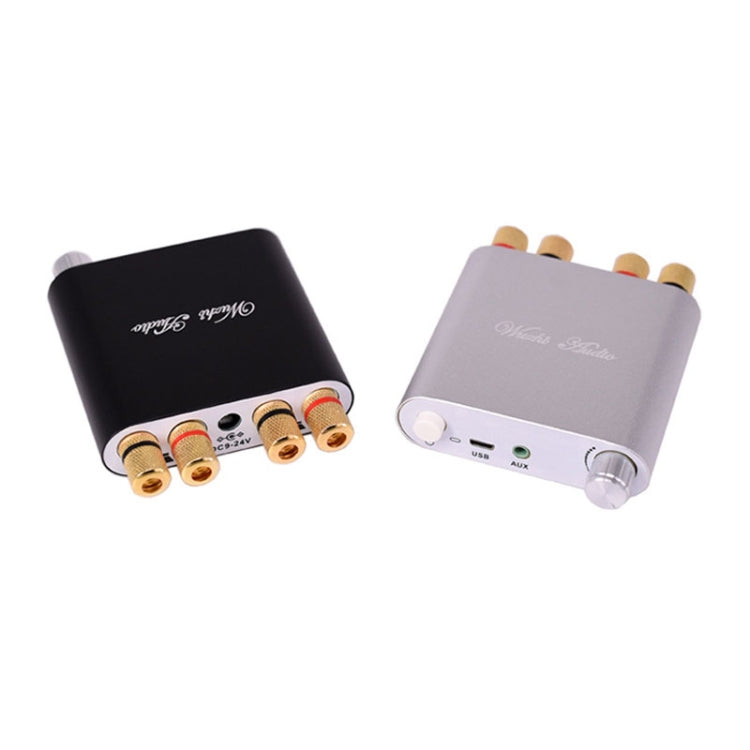 100W+100W Bluetooth Audio Digital Amplifier Board Module AUX USB External Sound Card(Silver) - free shipping - PMC TechLife - Order now!