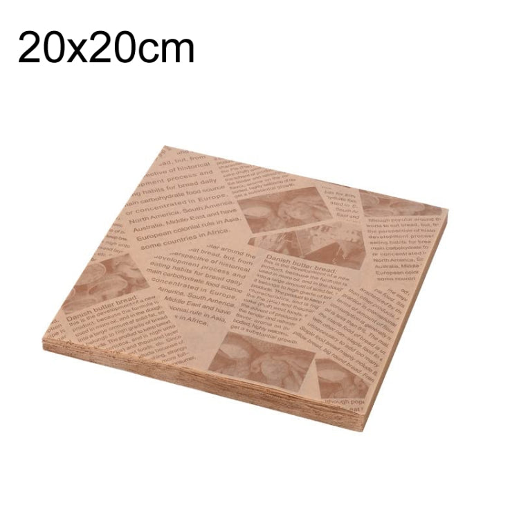 500sheets /Pack Deli Greaseproof Paper Baking Wrapping Paper Food Basket Liners Paper 20 x 20cm Brown - Retail Packaging by PMc TechLife | Online Shopping South Africa | PMc TechLife | Buy Now Pay Later Mobicred