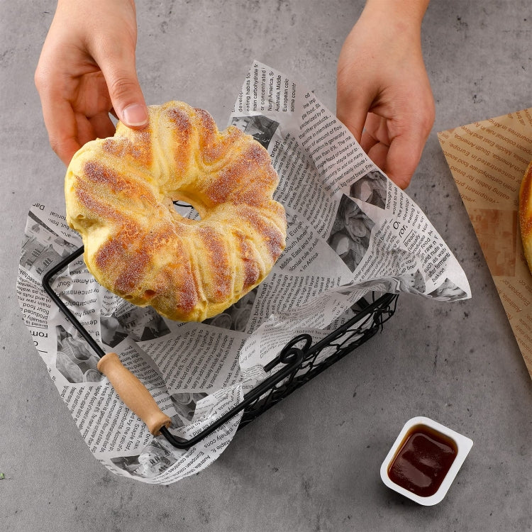 500sheets /Pack Deli Greaseproof Paper Baking Wrapping Paper Food Basket Liners Paper 22 x 22cm Brown - Retail Packaging by PMc TechLife | Online Shopping South Africa | PMc TechLife | Buy Now Pay Later Mobicred