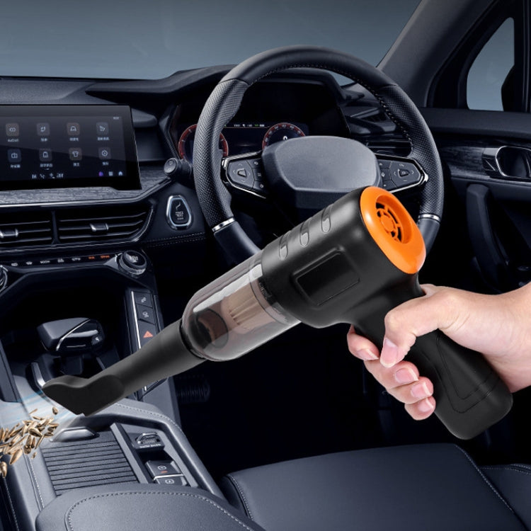 Car Vacuum Cleaner Large Suction Power Wireless Pump Inflatable Blower Handheld Small Vacuum Cleaner, Style: Brush 200W+2 Filters+Storage Bag (White) - Vacuum Cleaner by PMC TechLife | Online Shopping South Africa | PMC TechLife | Buy Now Pay Later Mobicred