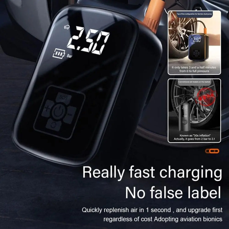 Car Portable Electric Tire Inflator Pump, Model: Wired - free shipping - PMC TechLife - Order now!