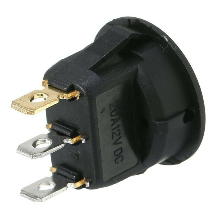 2pcs KCD1-102N Round 3Pin Rocker Switch LED Light 12V Car Modification Reverse Sensor Switch - Car Switches by PMC TechLife | Online Shopping South Africa | PMC TechLife | Buy Now Pay Later Mobicred