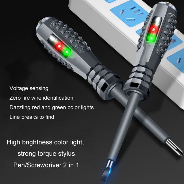 High Torque High Bright Electrician Tester Smart Test Breakpoint Specific Screwdriver(Straight) - Voltage Detector by PMC TechLife | Online Shopping South Africa | PMC TechLife